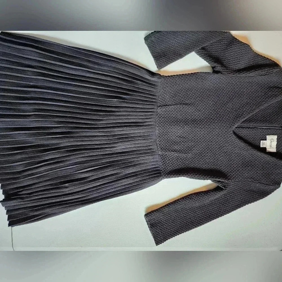 Ganni Fulton Pleated Black Dress Size XS - Picture 9 of 15